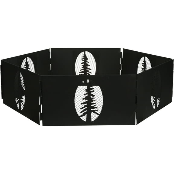 Camco Heavy Duty Steel Campfire Ring - 27" Wide with Hinged Construction, Portable Collapsible Design is Easily Transportable, Comes with Storage Bag - (51091)