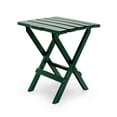thumbnail image 1 of Camco Large Adirondack Portable Outdoor Folding Side Table, Perfect for The Beach, Camping, Picnics, Cookouts and More, Weatherproof and Rust Resistant - Green (51691), 1 of 11