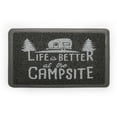 thumbnail image 1 of Camco Life is Better at The Campsite Camper/RV Scrub Rug, Crafted of Looped Rubber Material for Easy Clean-Up & Features Non-Slip Backing, Gray, 1 of 7