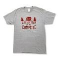 thumbnail image 1 of Camco Life is Better at The Campsite Heather Gray T-Shirt Soft Cotton Blend, Comfortable Material, Great for a Gym Shirt - XXL (53211), 1 of 6