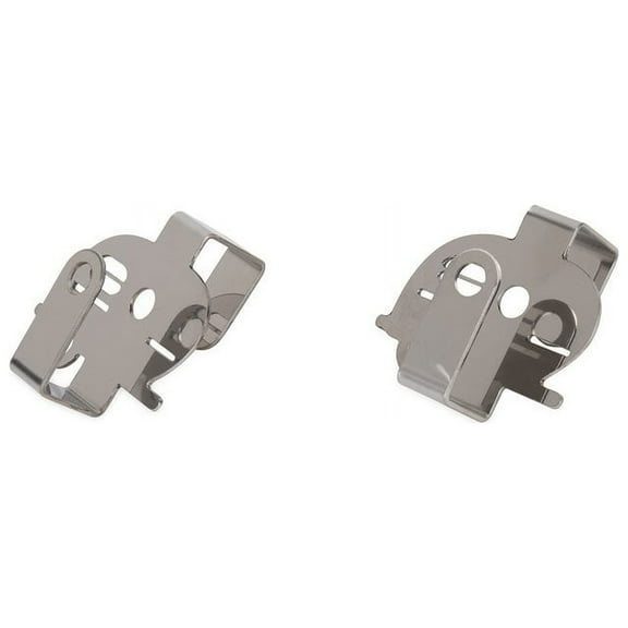 Camco Life is Better at the Campsite Over-the-Cabinet Hooks - Silver, 2-Pack (53382)