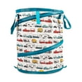 thumbnail image 1 of Camco Life is Better at the Campsite Pop-up RV Pattern Wastebasket Utility Container, PVC (42989), 1 of 8