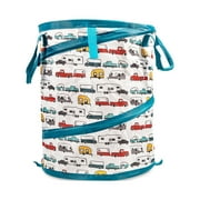 Camco Life is Better at the Campsite Pop-up RV Pattern Wastebasket Utility Container, PVC (42989)