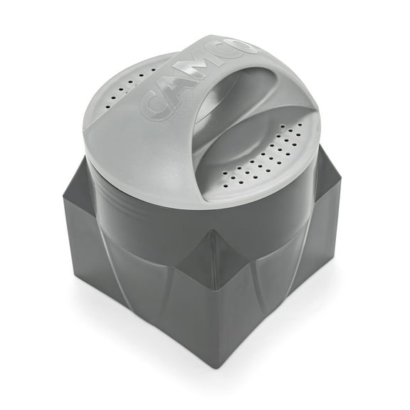 Camco Magnetic Camper/RV Bumper Cap for 4-in-1 Adapter | Neodymium Magnets, Polypropylene, Gray (40335)