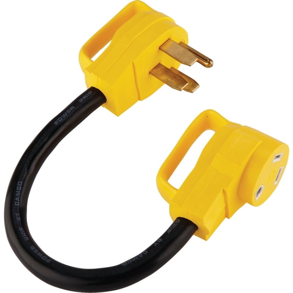 Camco Mfg. Inc./RV Camco PowerGrip Dogbone RV Power Cord Adapter - Pack of 4
