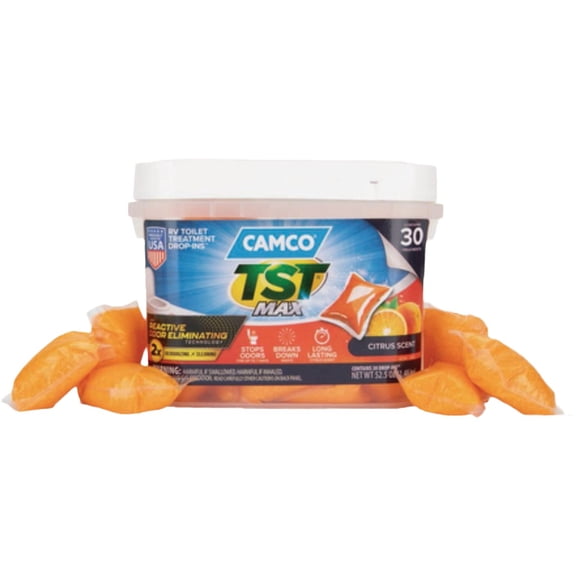 Camco Mfg. Inc./RV Camco TST Max RV Toilet Treatment Drop ins - Pack of 6
