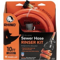 Camco Mfg. Inc./RV Rhino All-in-One Sewer Hose with Rinse Cap - Pack of 2 Wholesale Bulk Pack