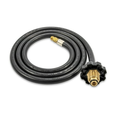 Camco Olympian 5-Foot Camper/RV Propane Supply Hose | Built-In Excess Flow Protection | Easily Connects Camper to 20/30lb Propane Tank (59033)