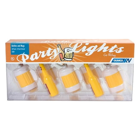 Camco Party Light for RV Awnings, Beer Mug & Bottle