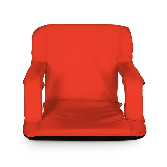 Camco Portable Stadium Seat | Ideal for Benches, Picnics, The Beach, Outdoor Concerts, Sporting Events, and More | Red (53096)