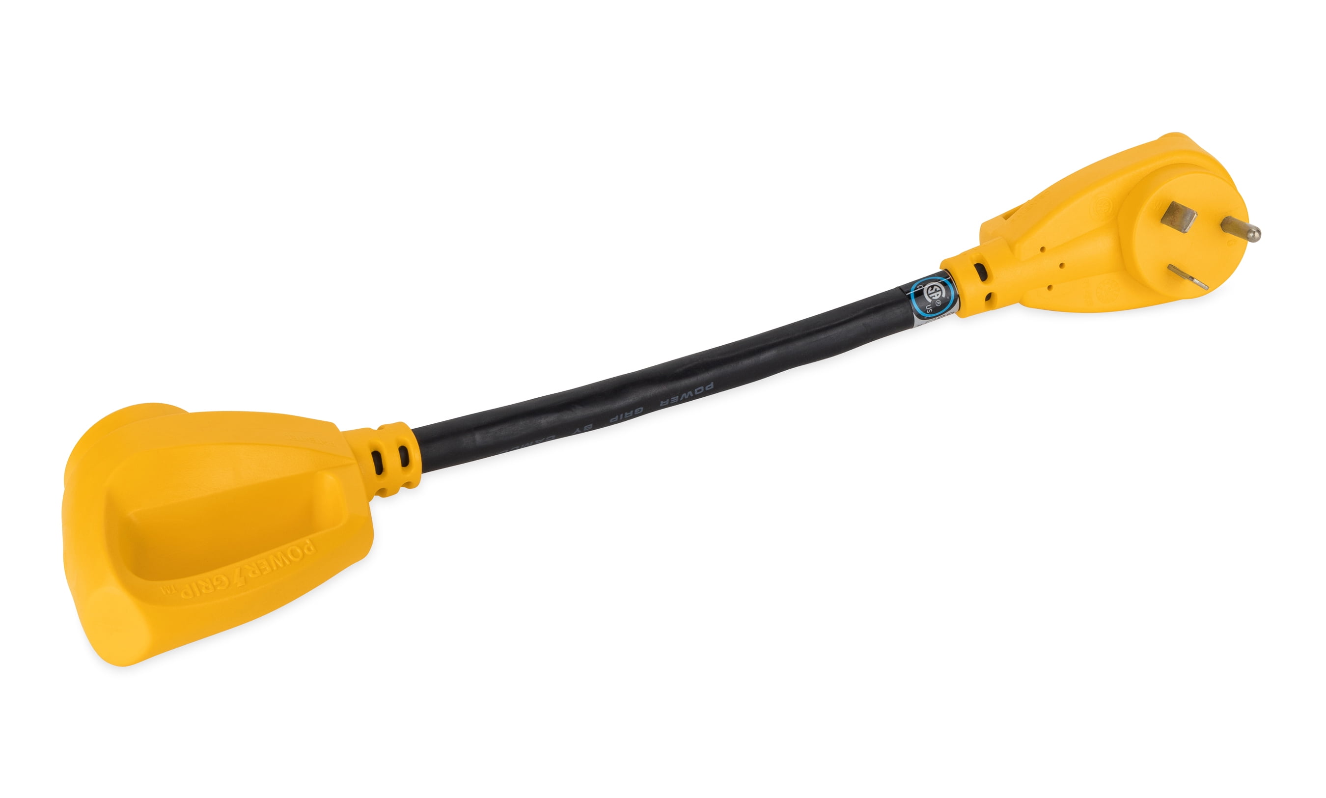 Camco Power Grip Camper/RV 30-Amp Extender | TT-30P/TT-30R., 18-Inch (55205)