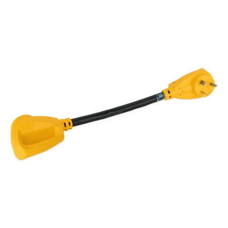 Camco Power Grip Camper/RV 30-Amp Extender | TT-30P/TT-30R., 18-Inch (55205)