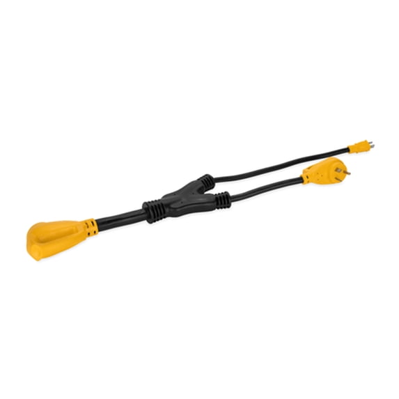 Camco PowerGrip Camper/RV Maximizer Adapter | Up to 45 Amps Combined Power (55025)