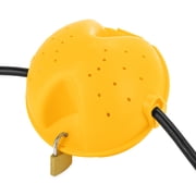 Camco PowerGrip Camper/RV Power Lock | Secure Cables and Adapters | Polyethylene, Yellow (55000)