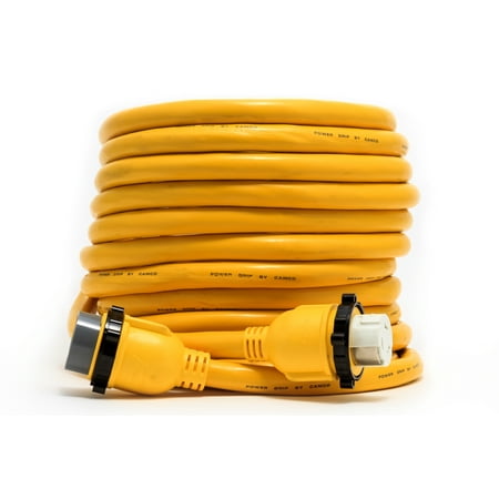 Camco 55623 50' PowerGrip Marine Extension Cord with 50M/50F Locking Adapters