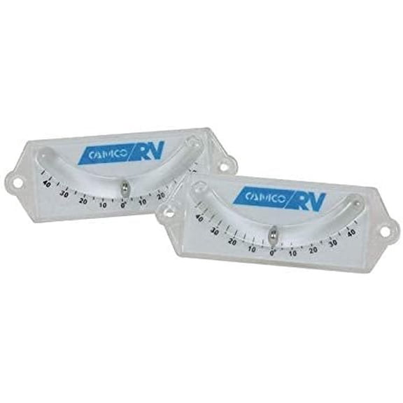 Camco Precision Curved Ball Level - Easy RV Trailer Leveling - 2 Pack