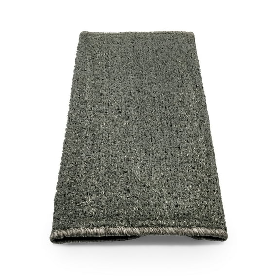 Camco Premium Turf Radius RV Step Rug - 22-inch Wide Steps - Gray (42950)