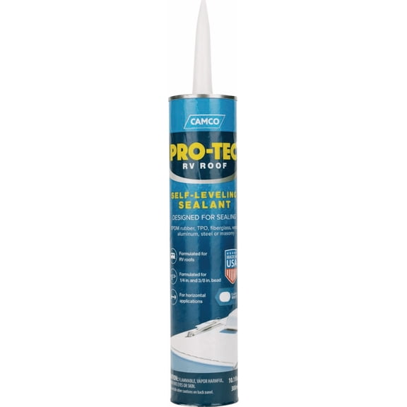 Camco Product - Camco Pro-Tec RV Non-Sag Sealant with WeatherGuard Protection, Clear - Pack of 12