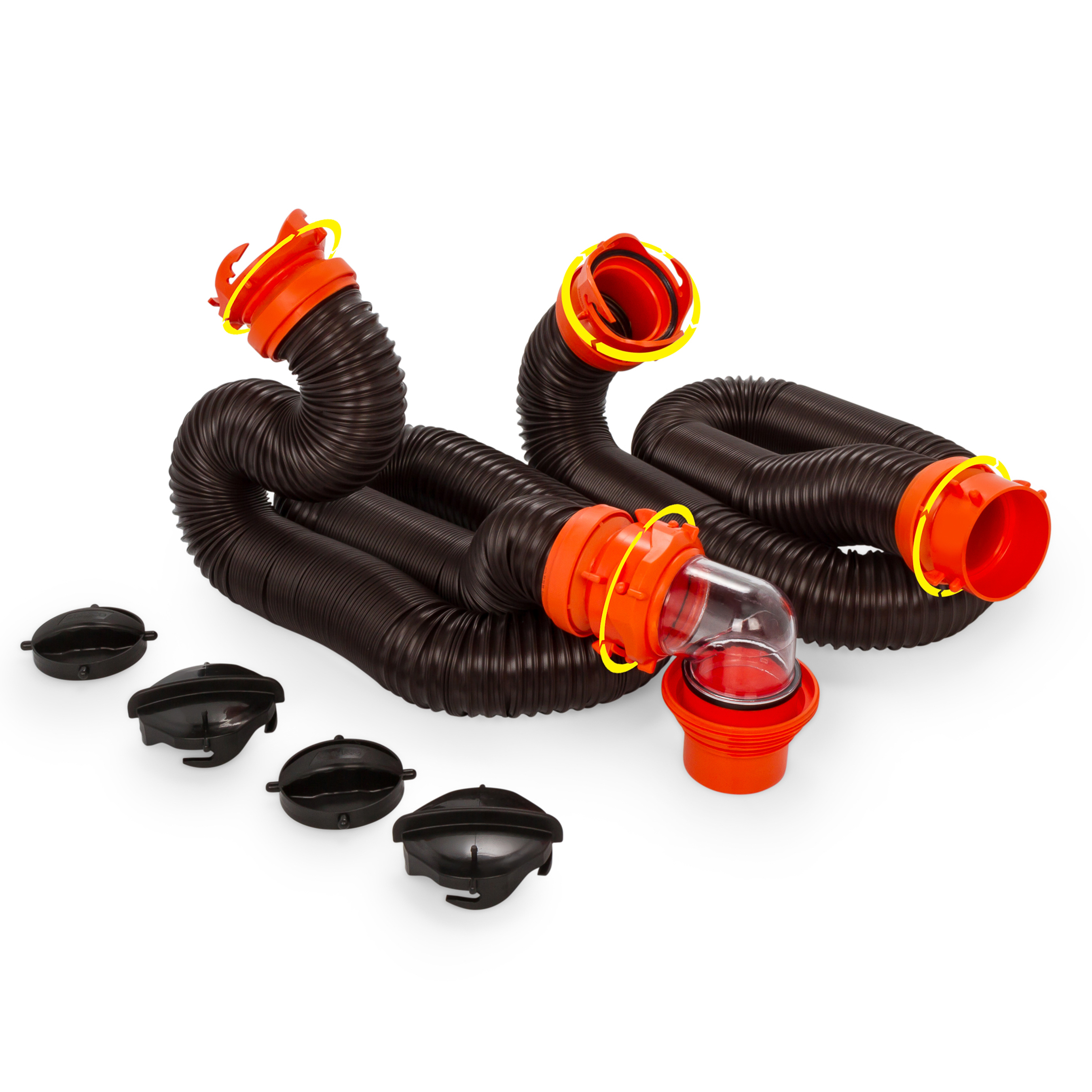Camco Camper/RV Sewer Hose Storage Caps For an Odor Tight Connection