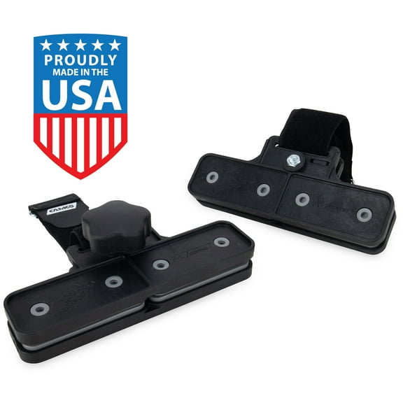 Camco RV Awning De-Flapper Max | Protect RV Awnings from Costly Rips and Tears | 2-Pack, Black (42251)