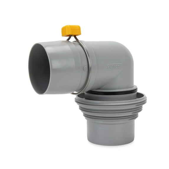 Camco RV Easy Slip Elbow and 4-1 Adapter | Features a Larger Inside Diameter for Faster Dumping and Adapter Fits 3-Inch Slip or 3-Inch,3.5-Inch and 4-Inch Threaded Pipe (39144)