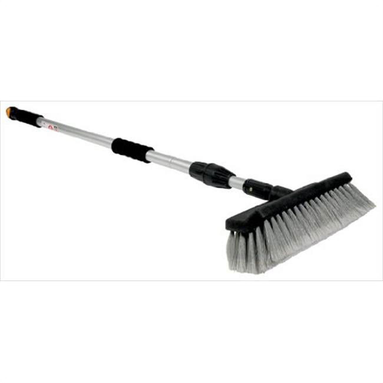 Camco  RV Flow-Through Wash Brush with Adjustable Handle, Adjusts from 43-inches to 71-inches Long, Black and Silver (43633) - image 1 of 13