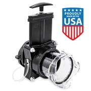 Camco RV Gate Valve - 4 Bayonet Prongs, Black and Clear (39050)