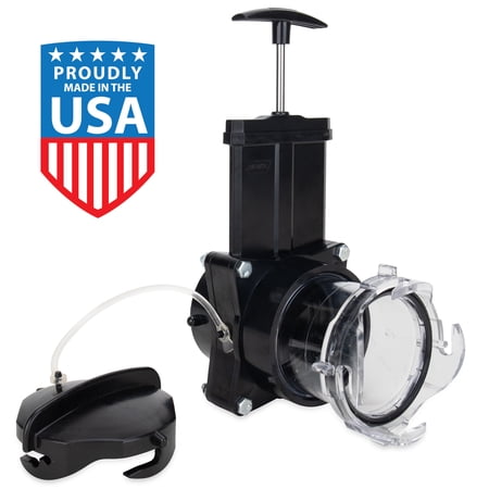Camco RV Gate Valve, Built-in 3-1/2" Clear Adapter, Quick Fix for Leaky Valves (39053)