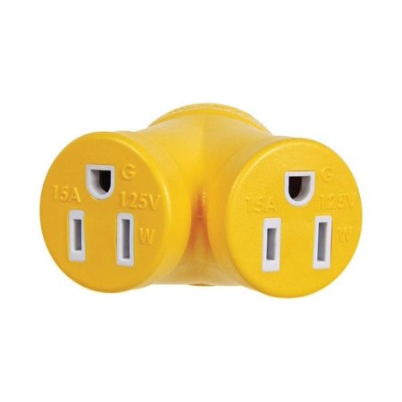 Camco RV Generator Outlet Adapter 3 Prong 1 pk