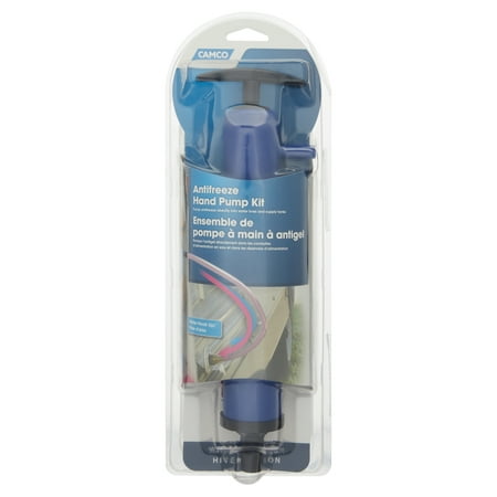 Camco RV Hand Pump Kit | Pump Antifreeze Directly into RV Waterlines and Supply Tanks | Blue (36003)
