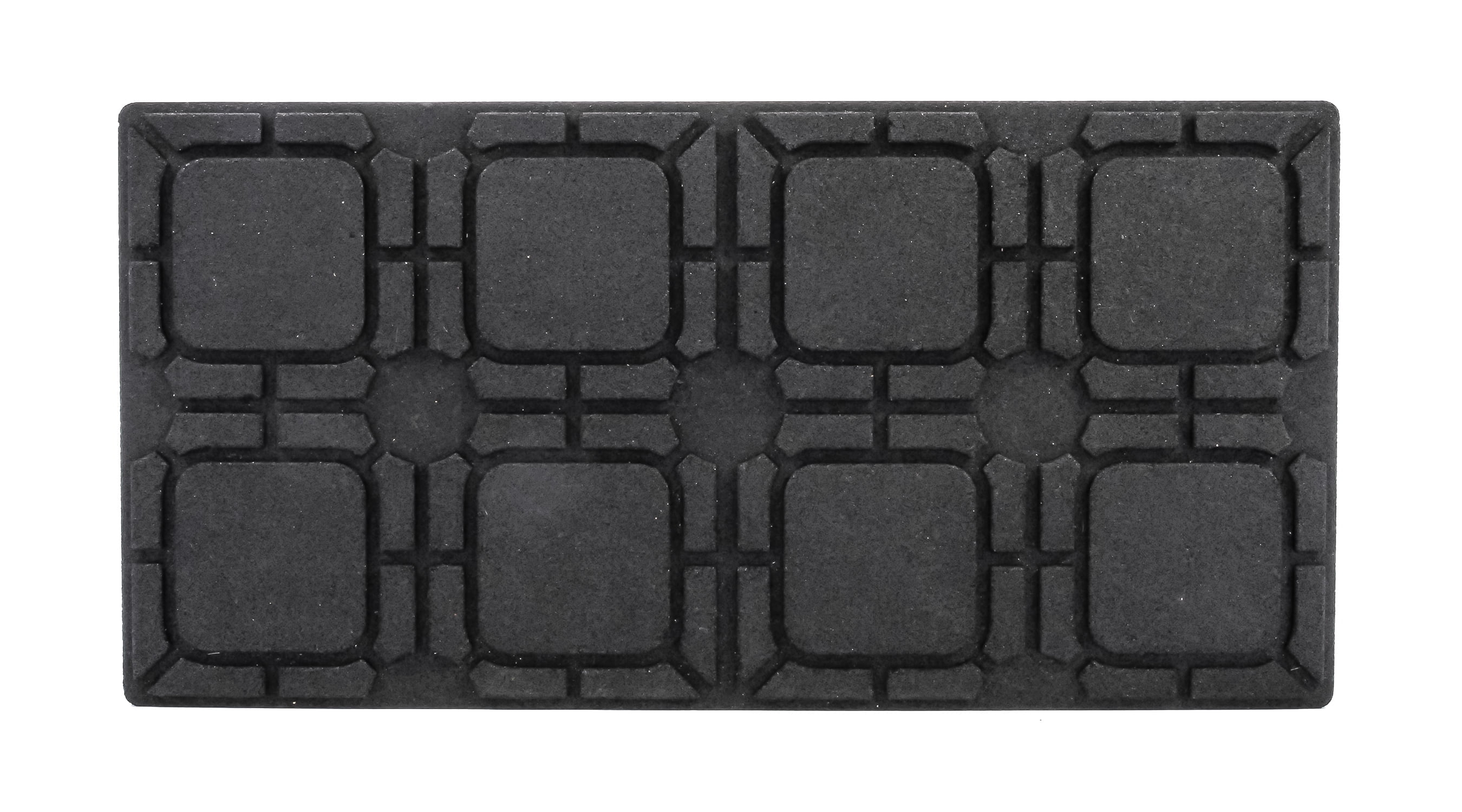 Camco RV Leveling Block Non Slip Pad | Flexible Material is Great for Uneven Surfaces | Black (44601)