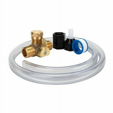 Camco RV Pump Converter Winterizing Kit | Includes Brass Valve, Siphon Hose, Pump Adapters, and More (36543)