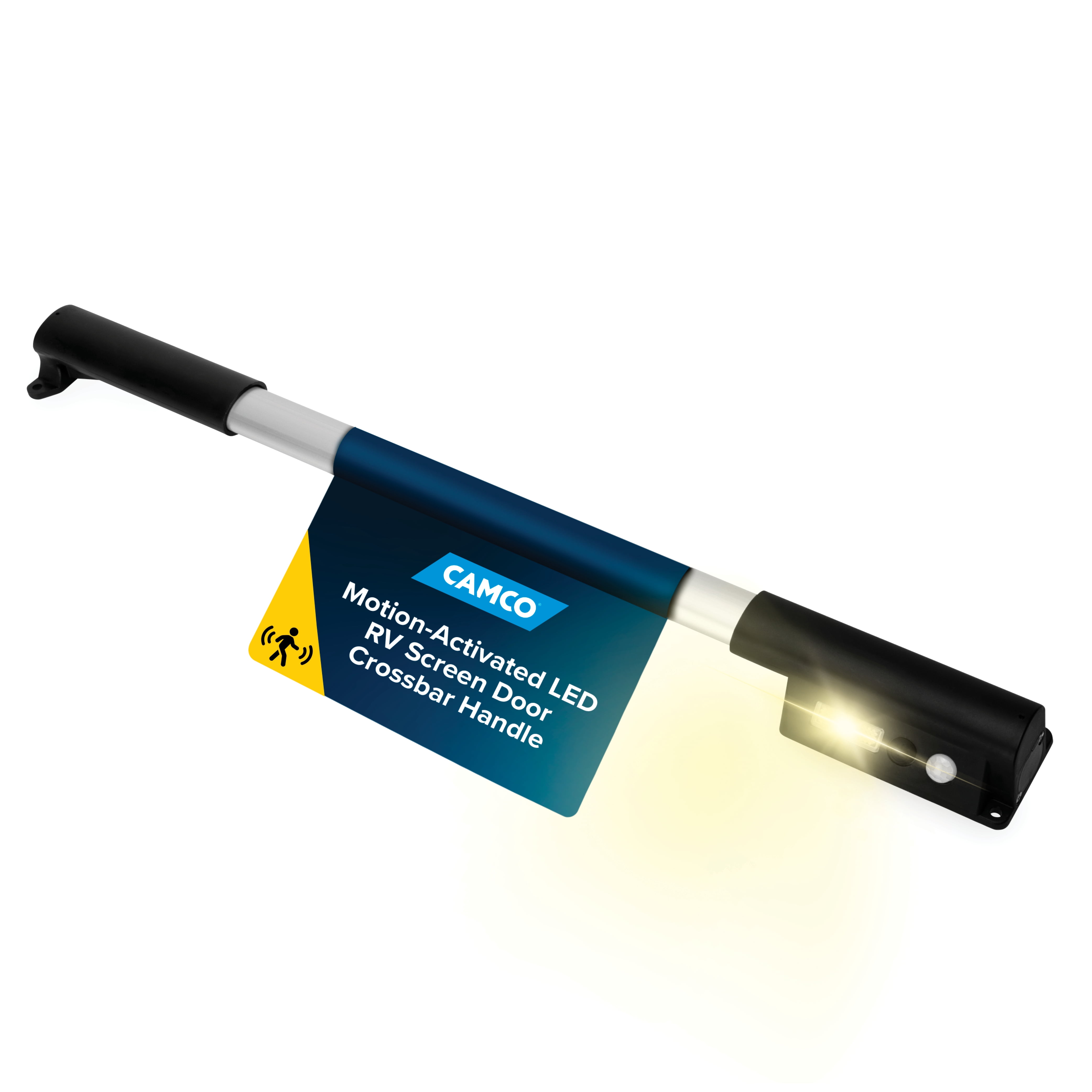 Camco RV Screen Door Crossbar Handle - Motion Activated LED