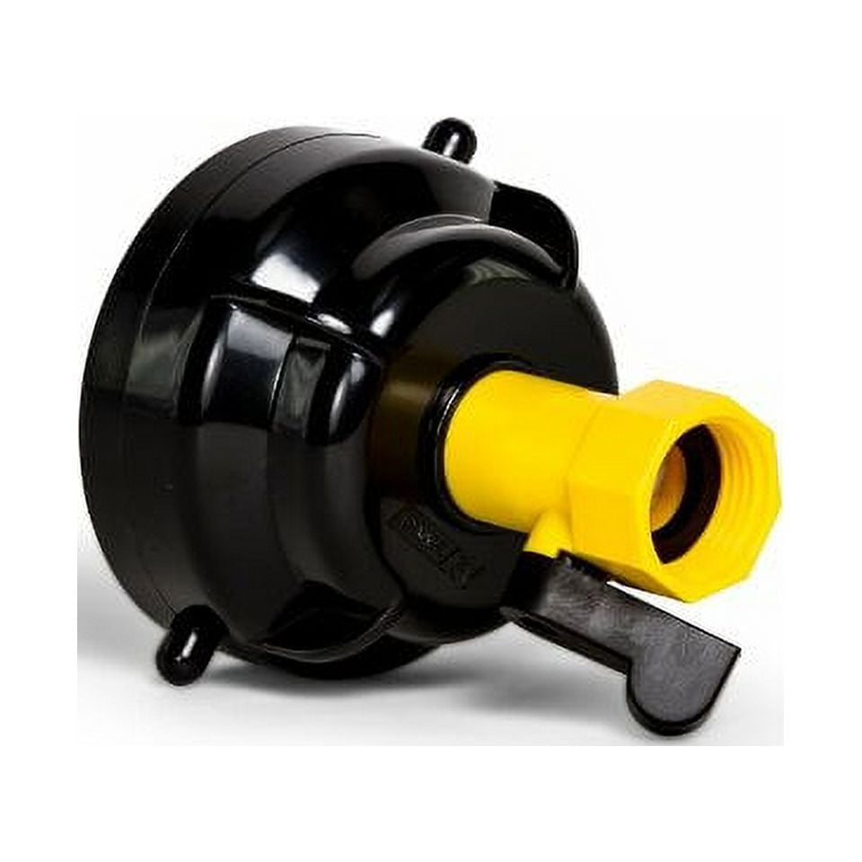 Camco RV Sewer Hose Rinse Cap Features a Convenient ShutOff Valve