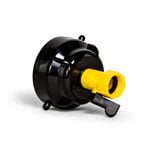 Camco RV Sewer Hose Rinse Cap | Features a Convenient Shut-Off Valve for Water Flow Control, Firmly Locks onto the RV Sewer Hose Bayonet Fitting, and Rinses RV Sewer Hose Before Storage (39533)