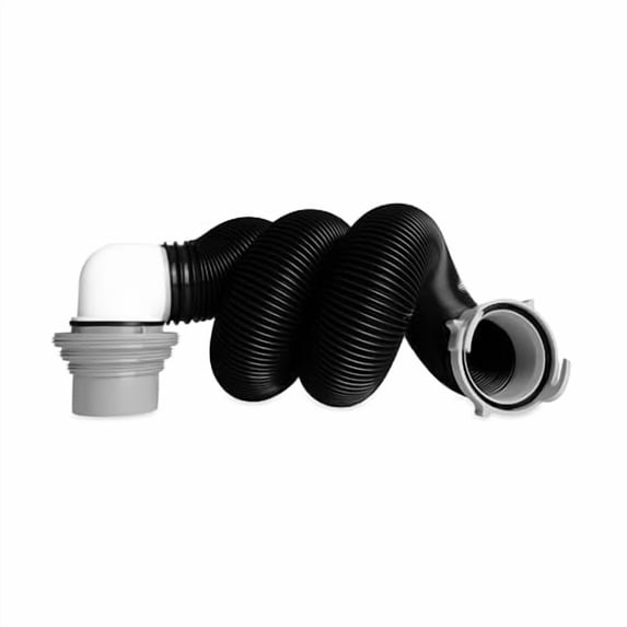 Camco RV Sewer Kit - Features Pre-Attached Fittings, a 10-Foot Sewer Hose, Translucent Sewer Elbow with 4-in-1 Adapter, and More (39551)