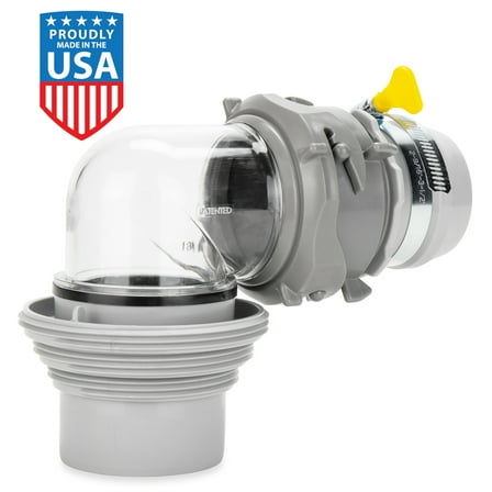 Camco RV Straight Hose Adapter and Easy Slip 4-in-1 Elbow Kit (39214)