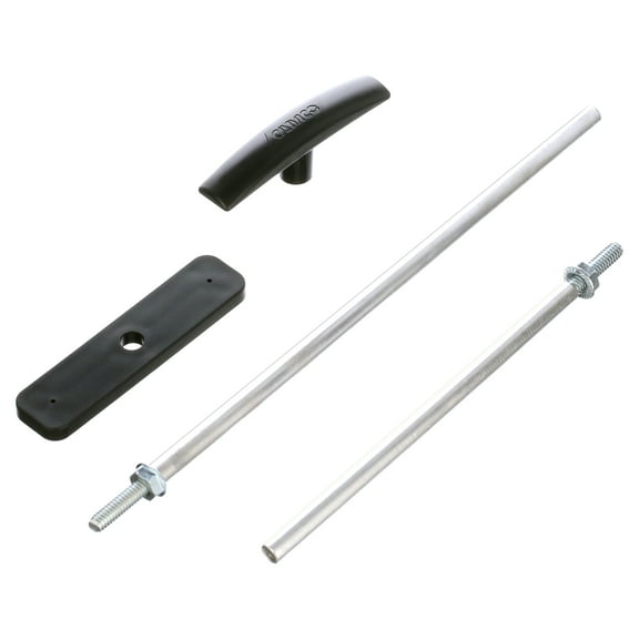 Camco RV Waste Valve Extension Rod Kit - Black, Aluminum Tubes (39509)