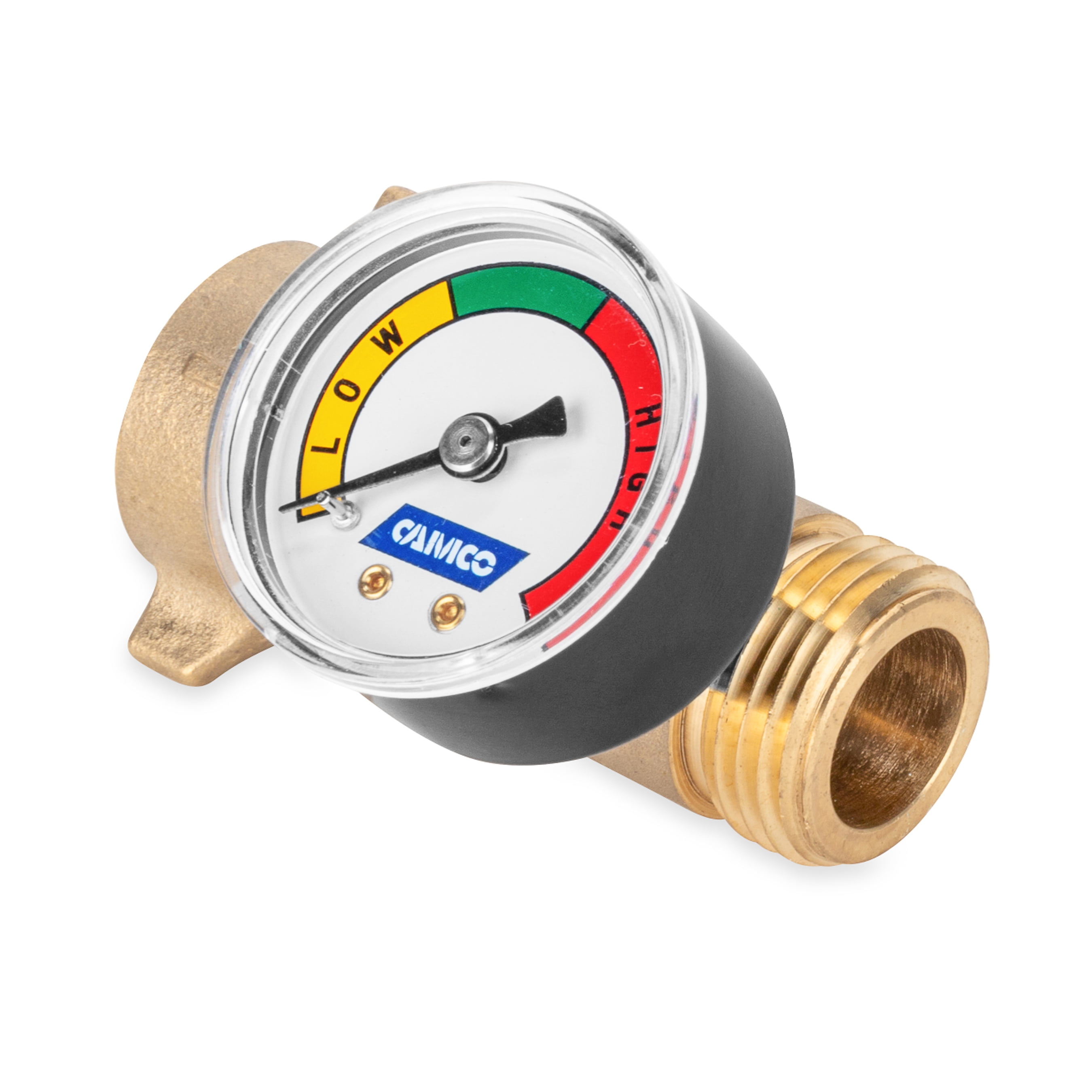 CAMCO Adjustable Water Pressure Regulator with Gauge #40058