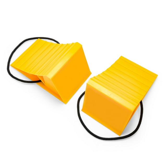 Camco RV Wheel Chock Features a Durable High Plastic Construction