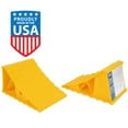 thumbnail image 1 of Camco RV Wheel Chocks - Polymer, Yellow, 2-Pack (44414), 1 of 7