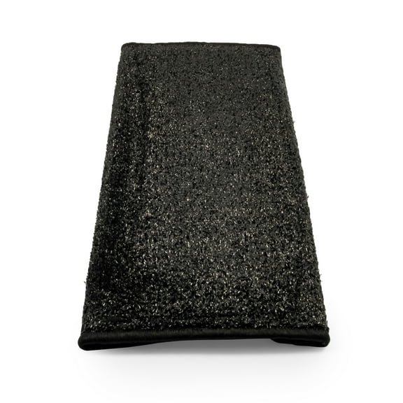 Camco RV Wrap Around Turf Rug | Weather and Mildew Resistant| Easy Install | Artificial Turf, Black (42947)