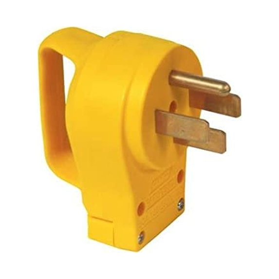 Camco Power Grip Replacement Plug 50 Amp - Plug-In - Multicolor — Residential Use, Standard Application