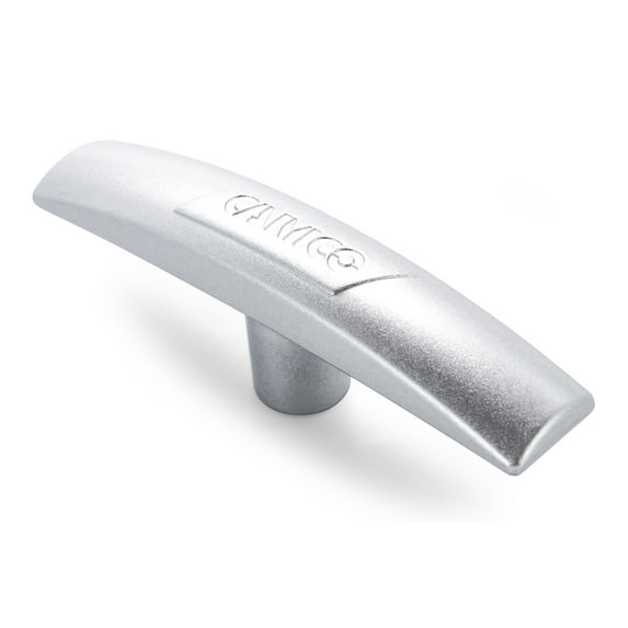 Camco Replacement Waste Valve Handle - Installs on 1/4-inch Threads - Metal, Silver (39507)