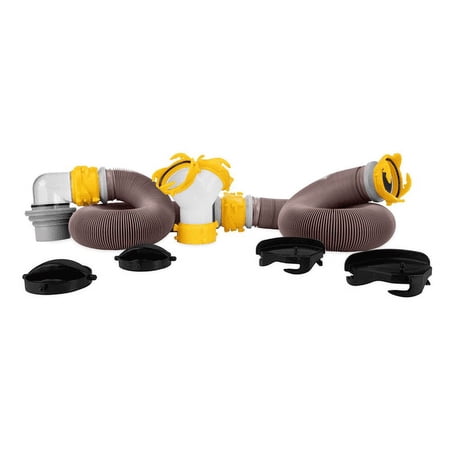 Camco Revolution 20-Foot RV Sewer Hose Kit - Multicolor, 15 Mil HTS Vinyl (39667)
