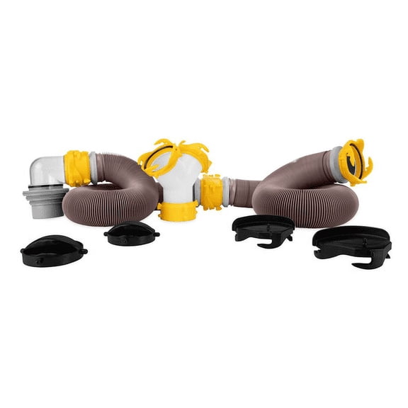 Camco Revolution 20-Foot RV Sewer Hose Kit - Multicolor, 15 Mil HTS Vinyl (39667)