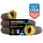 Camco Revolution 360 10-Foot RV Sewer Hose Kit - Hose Compresses - Vinyl, Multicolor (39627)