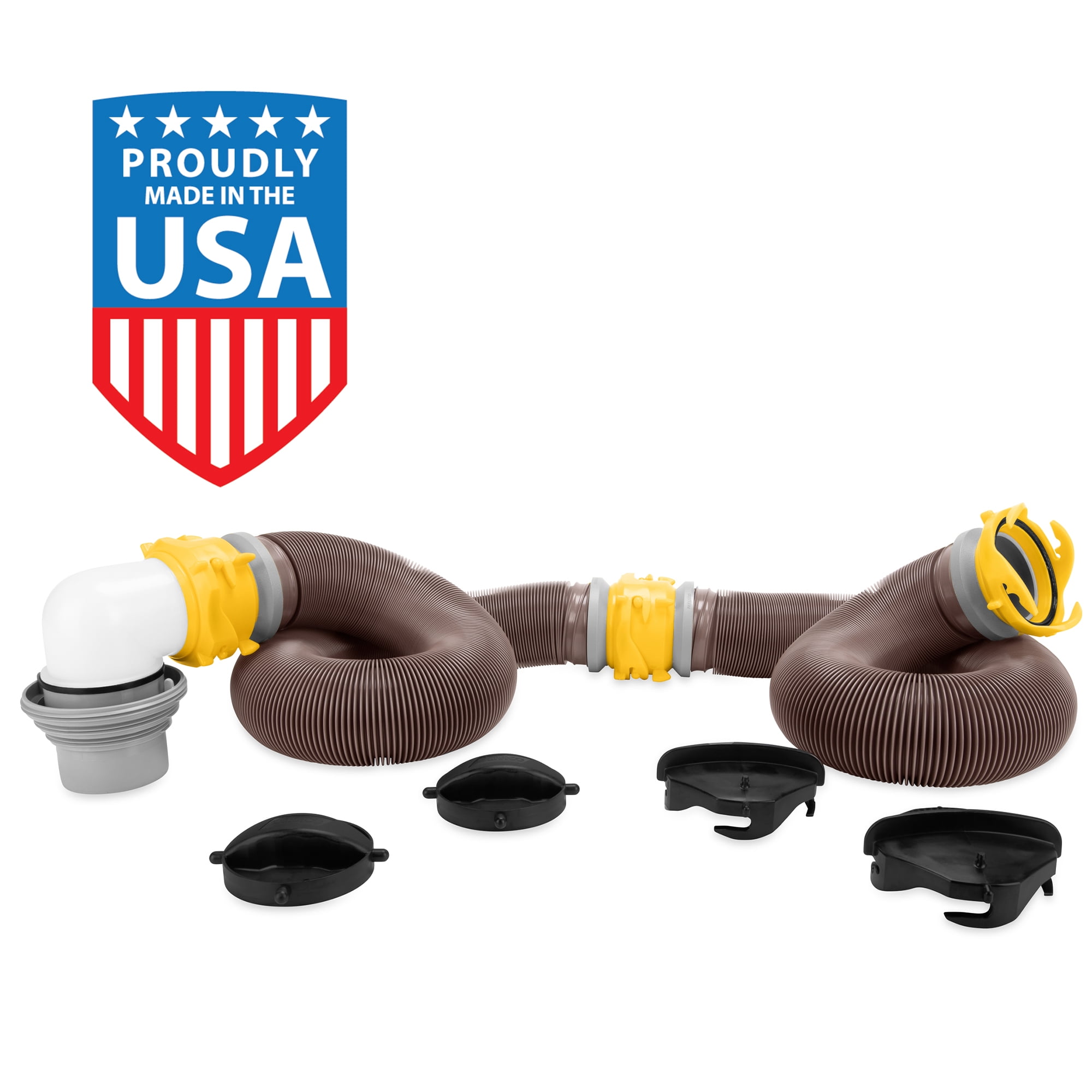 Valterra 20ft Sewer Hose Kit (2-Pack) With Bayonet Fitting - PVC, Red