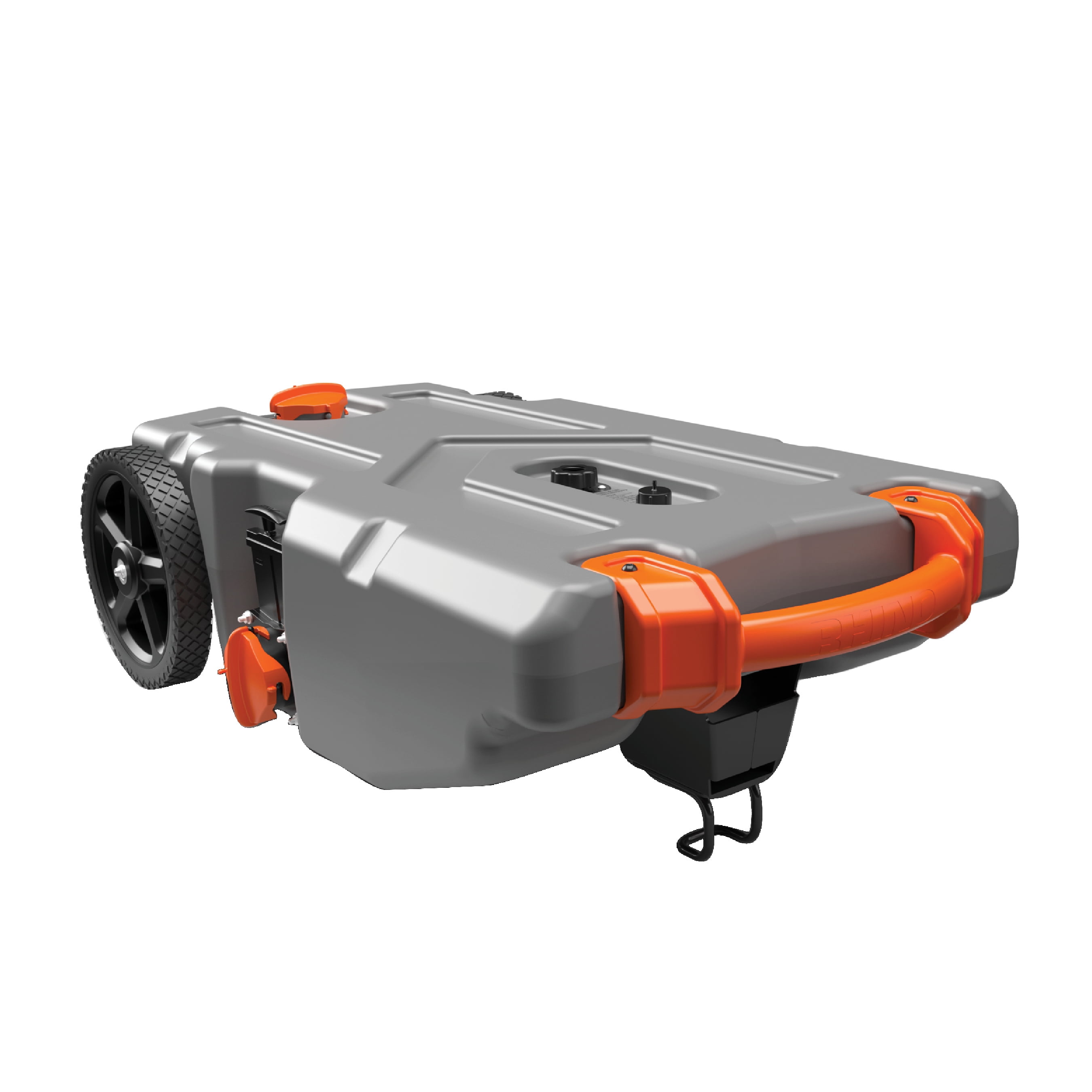 Camco Rhino 28-Gallon Portable RV Tote Tank - Oversized Wheels, Steel Adapter (39004)
