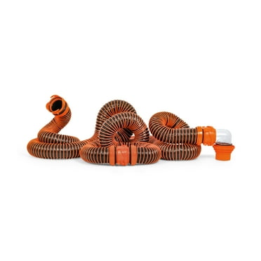Camco RhinoEXTREME 20-Foot RV Sewer Hose Kit – Crush Resistant Polymer, Multicolor (39867)